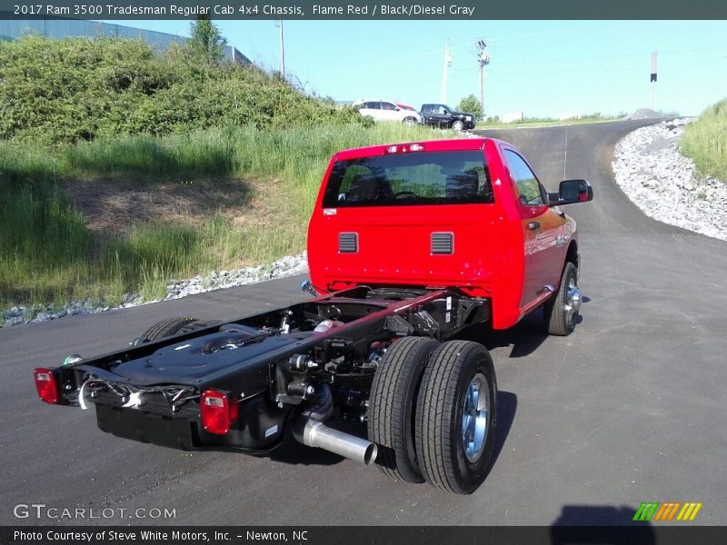 Flame Red / Black/Diesel Gray 2017 Ram 3500 Tradesman Regular Cab 4x4 Chassis