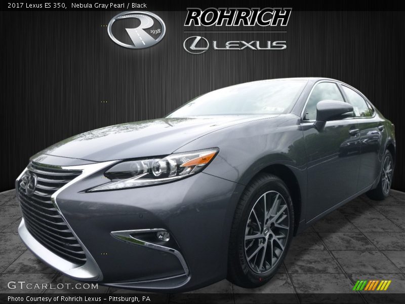 Nebula Gray Pearl / Black 2017 Lexus ES 350
