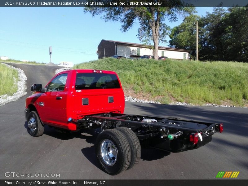 Flame Red / Black/Diesel Gray 2017 Ram 3500 Tradesman Regular Cab 4x4 Chassis