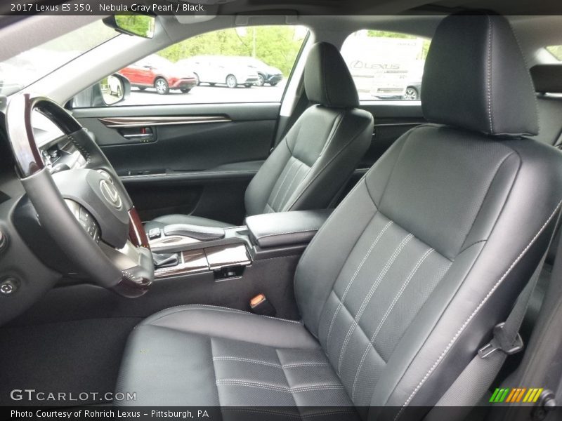 Nebula Gray Pearl / Black 2017 Lexus ES 350