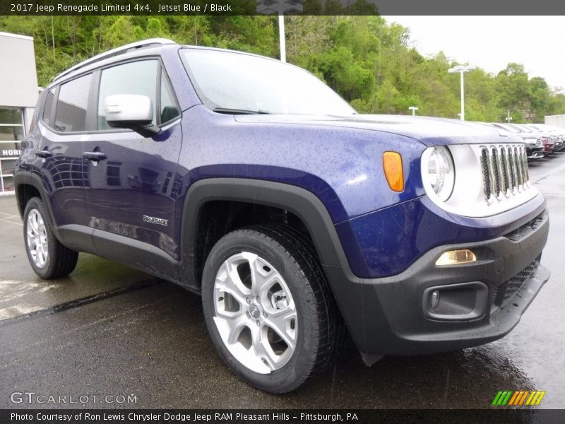 Jetset Blue / Black 2017 Jeep Renegade Limited 4x4