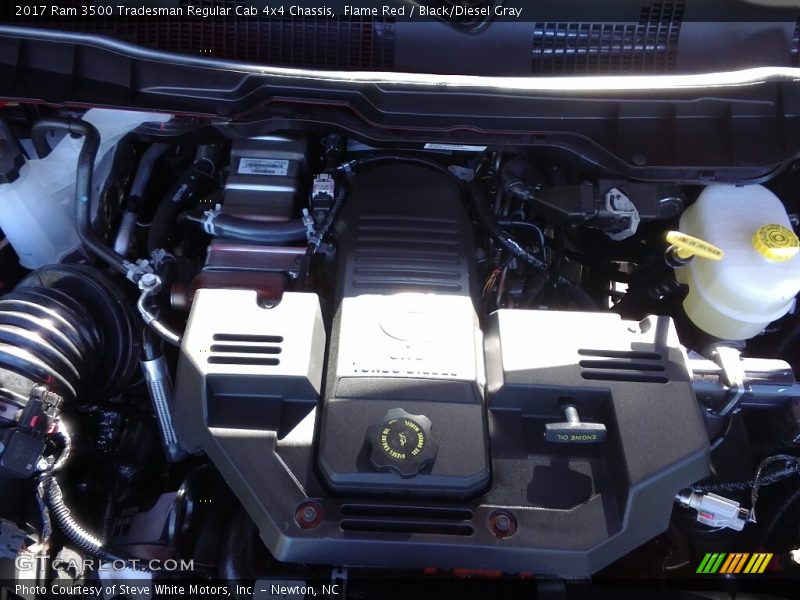 Flame Red / Black/Diesel Gray 2017 Ram 3500 Tradesman Regular Cab 4x4 Chassis
