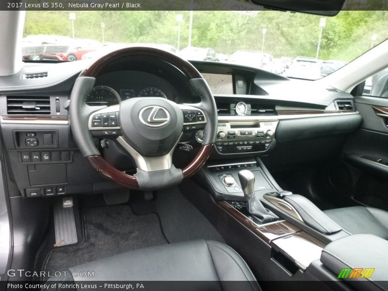 Nebula Gray Pearl / Black 2017 Lexus ES 350