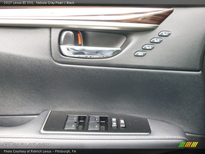 Nebula Gray Pearl / Black 2017 Lexus ES 350