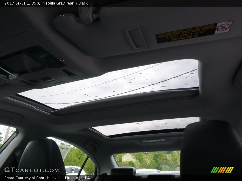 Nebula Gray Pearl / Black 2017 Lexus ES 350