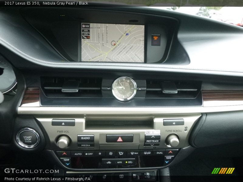 Nebula Gray Pearl / Black 2017 Lexus ES 350