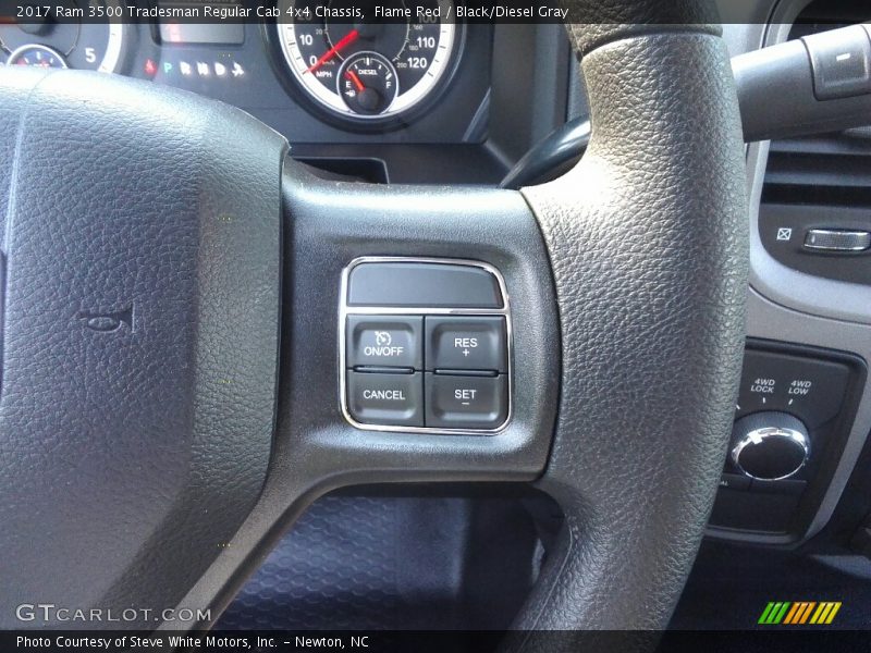 Flame Red / Black/Diesel Gray 2017 Ram 3500 Tradesman Regular Cab 4x4 Chassis