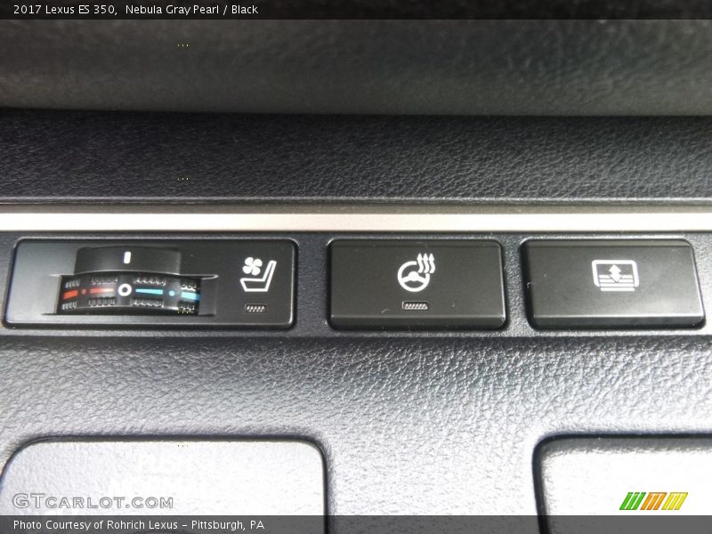 Nebula Gray Pearl / Black 2017 Lexus ES 350