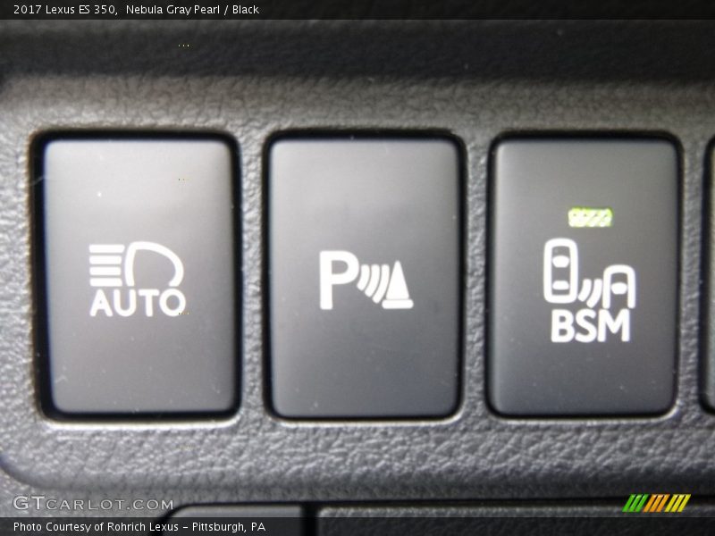 Nebula Gray Pearl / Black 2017 Lexus ES 350