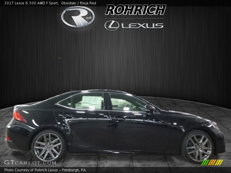 Obsidian / Rioja Red 2017 Lexus IS 300 AWD F Sport