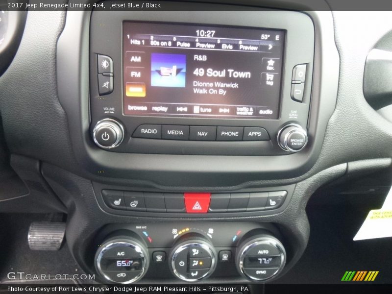 Jetset Blue / Black 2017 Jeep Renegade Limited 4x4