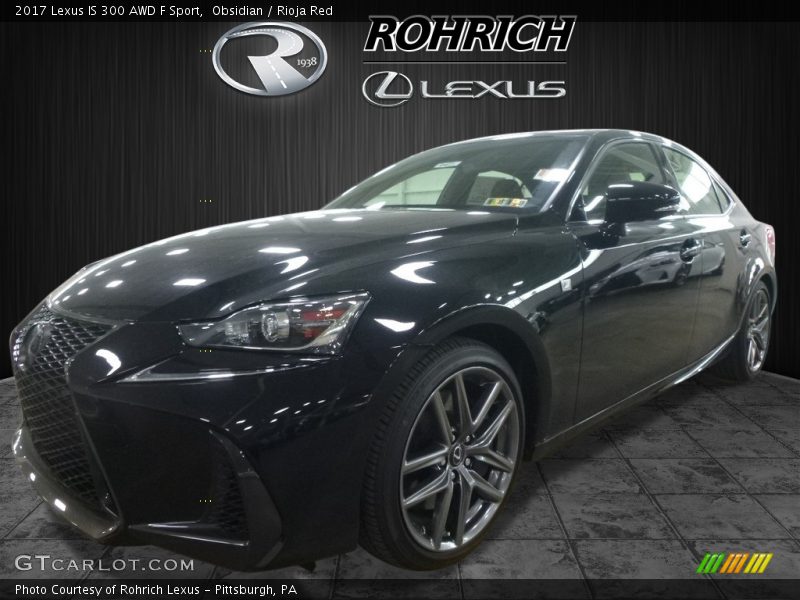Obsidian / Rioja Red 2017 Lexus IS 300 AWD F Sport