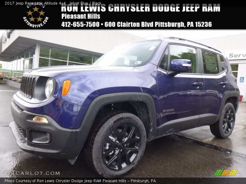 Jetset Blue / Black 2017 Jeep Renegade Altitude 4x4