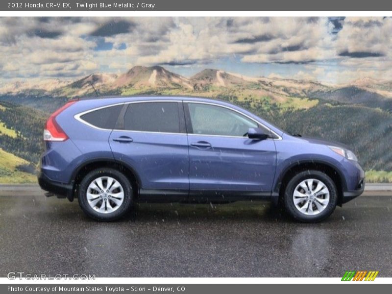Twilight Blue Metallic / Gray 2012 Honda CR-V EX