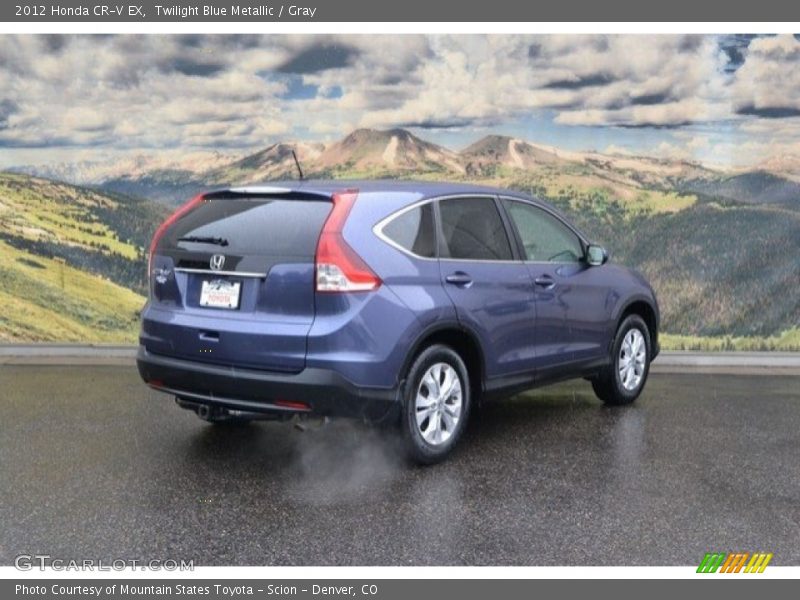 Twilight Blue Metallic / Gray 2012 Honda CR-V EX