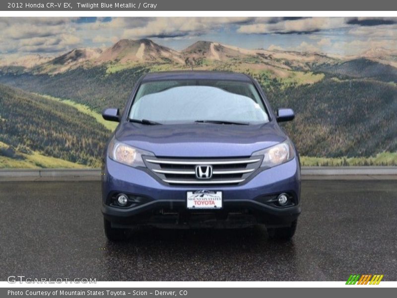 Twilight Blue Metallic / Gray 2012 Honda CR-V EX