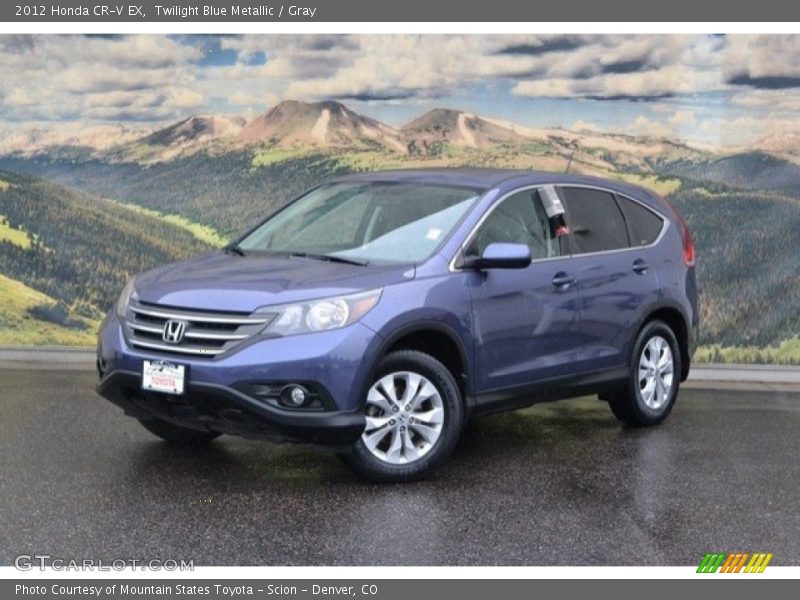 Twilight Blue Metallic / Gray 2012 Honda CR-V EX