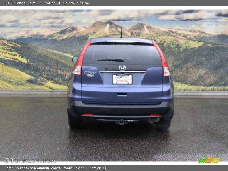 Twilight Blue Metallic / Gray 2012 Honda CR-V EX