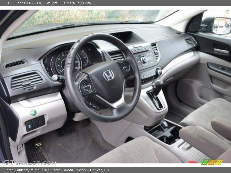 Twilight Blue Metallic / Gray 2012 Honda CR-V EX