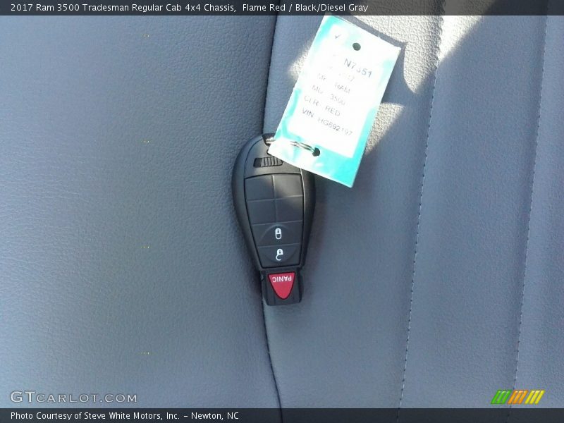 Flame Red / Black/Diesel Gray 2017 Ram 3500 Tradesman Regular Cab 4x4 Chassis