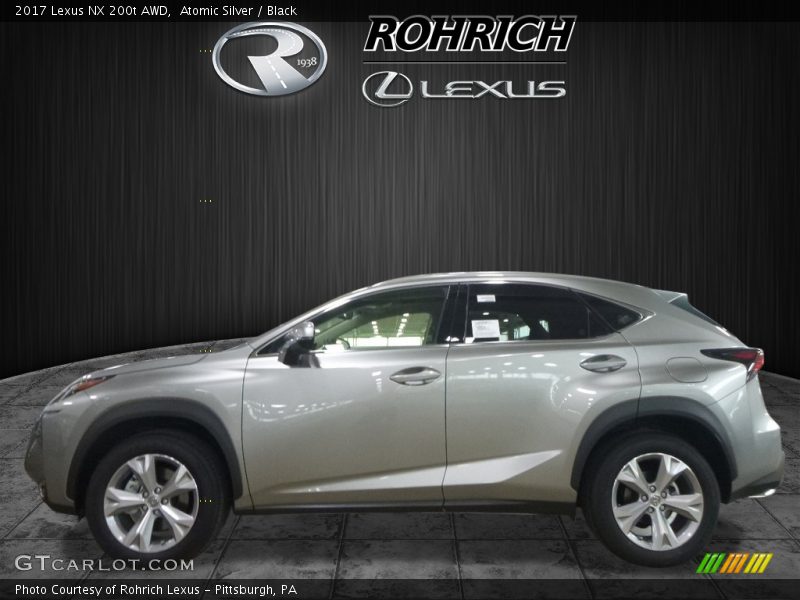 Atomic Silver / Black 2017 Lexus NX 200t AWD