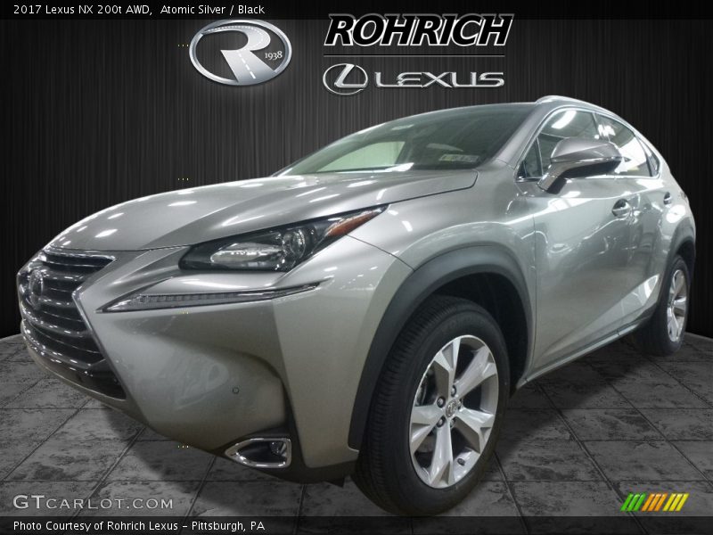 Atomic Silver / Black 2017 Lexus NX 200t AWD