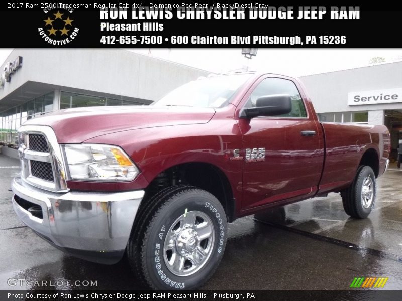 Delmonico Red Pearl / Black/Diesel Gray 2017 Ram 2500 Tradesman Regular Cab 4x4