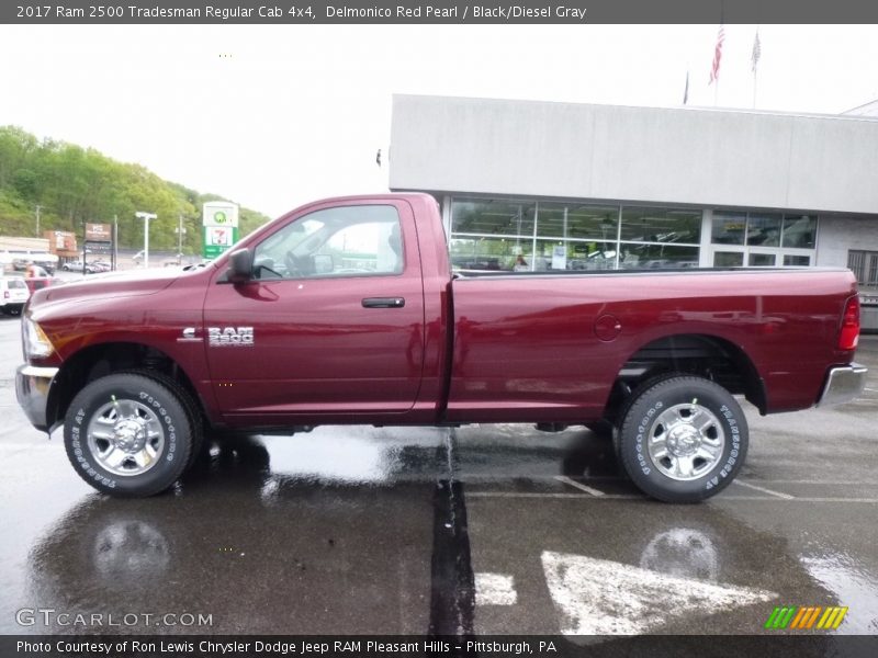 Delmonico Red Pearl / Black/Diesel Gray 2017 Ram 2500 Tradesman Regular Cab 4x4