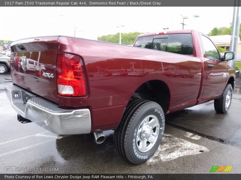 Delmonico Red Pearl / Black/Diesel Gray 2017 Ram 2500 Tradesman Regular Cab 4x4
