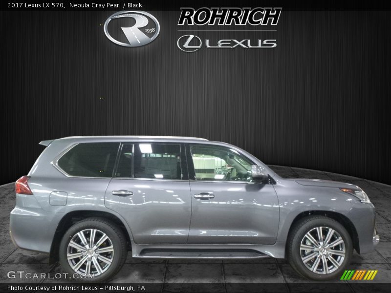 Nebula Gray Pearl / Black 2017 Lexus LX 570