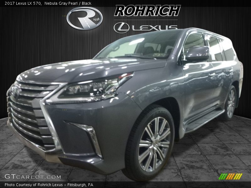 Nebula Gray Pearl / Black 2017 Lexus LX 570