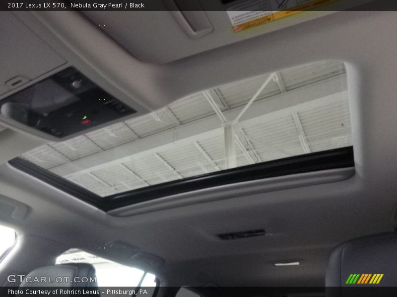 Nebula Gray Pearl / Black 2017 Lexus LX 570