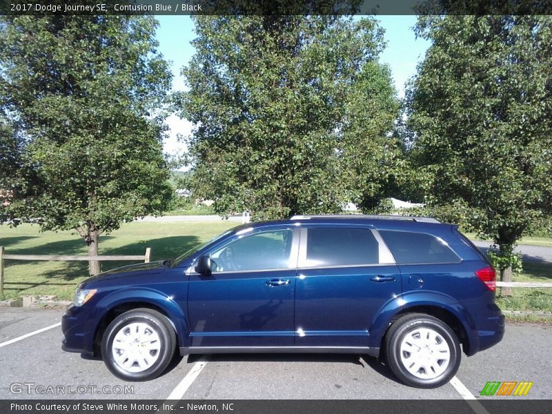 Contusion Blue / Black 2017 Dodge Journey SE
