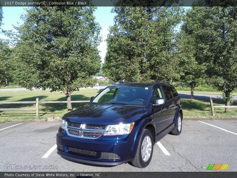Contusion Blue / Black 2017 Dodge Journey SE