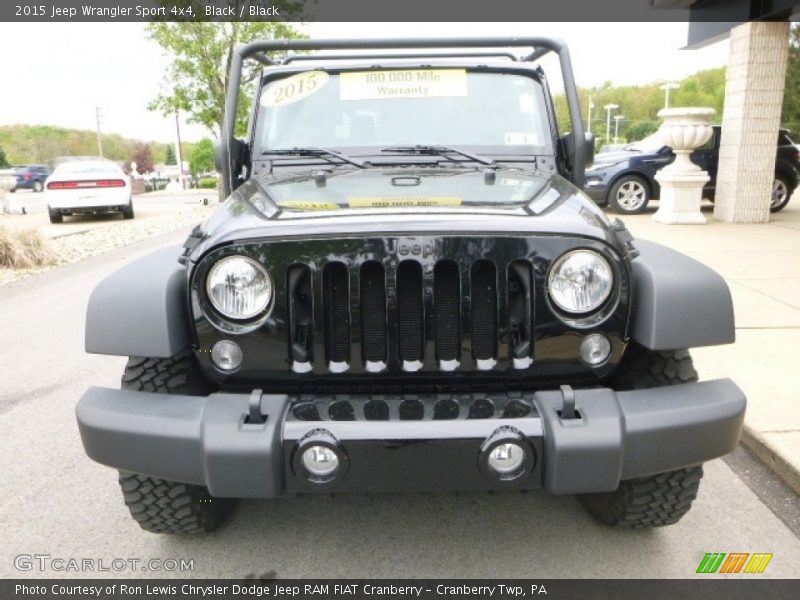 Black / Black 2015 Jeep Wrangler Sport 4x4