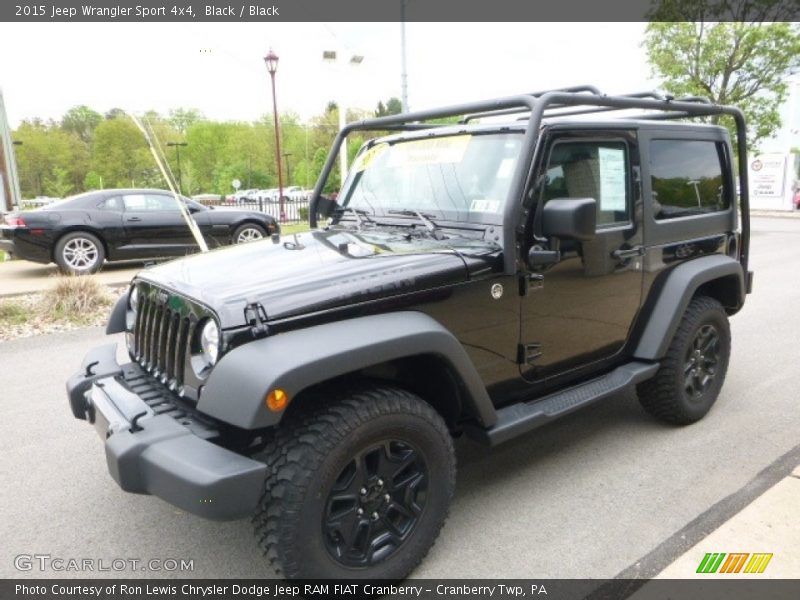 Black / Black 2015 Jeep Wrangler Sport 4x4