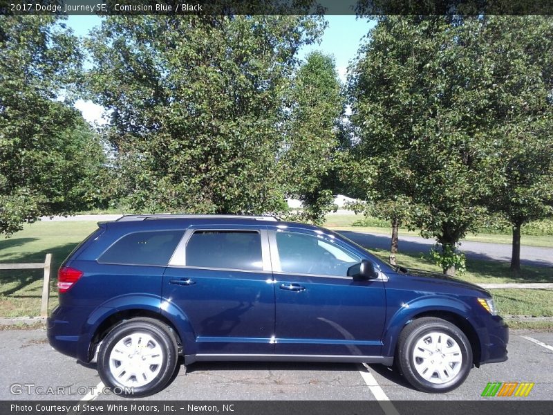 Contusion Blue / Black 2017 Dodge Journey SE