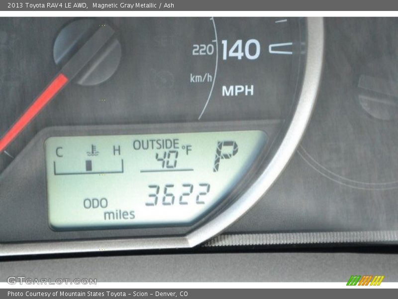 Magnetic Gray Metallic / Ash 2013 Toyota RAV4 LE AWD
