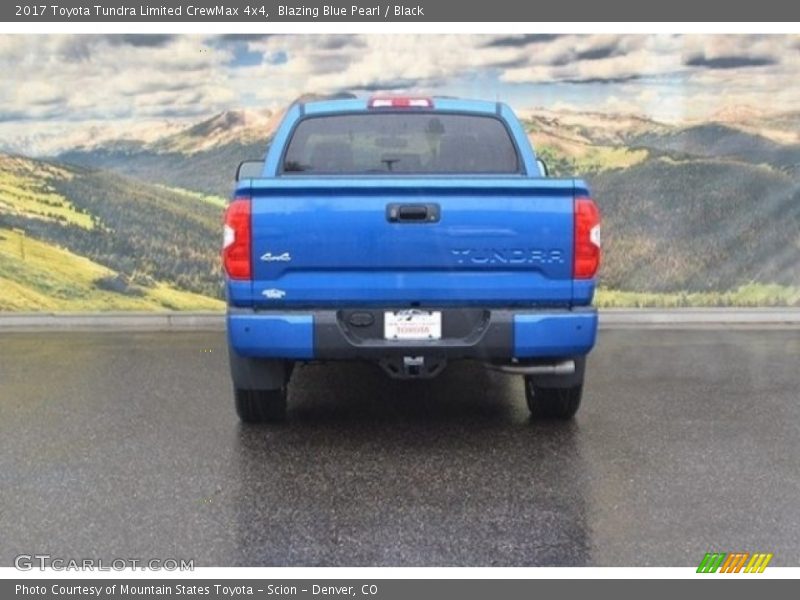Blazing Blue Pearl / Black 2017 Toyota Tundra Limited CrewMax 4x4