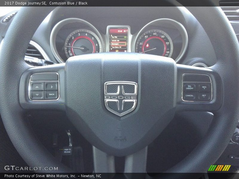 Contusion Blue / Black 2017 Dodge Journey SE