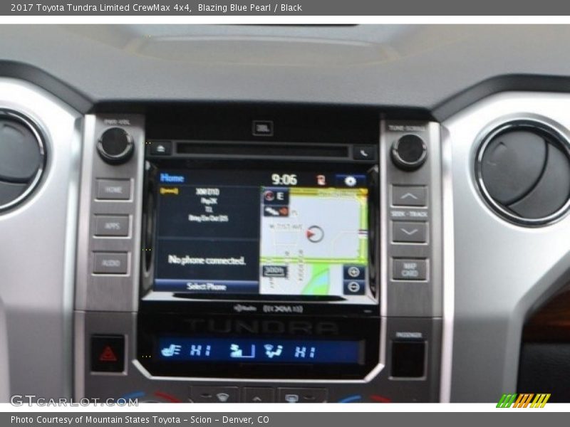 Blazing Blue Pearl / Black 2017 Toyota Tundra Limited CrewMax 4x4