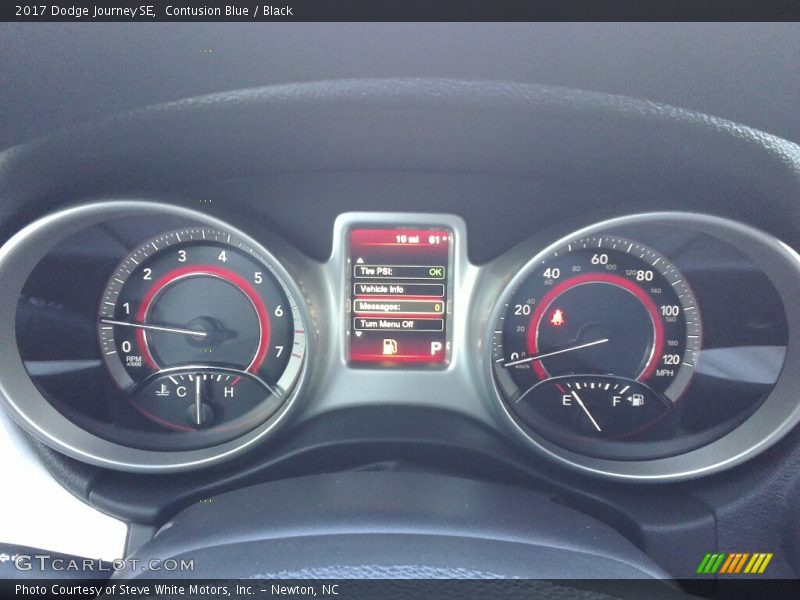 Contusion Blue / Black 2017 Dodge Journey SE