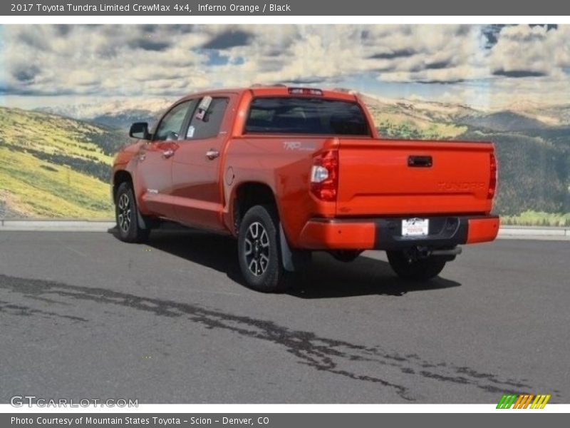 Inferno Orange / Black 2017 Toyota Tundra Limited CrewMax 4x4