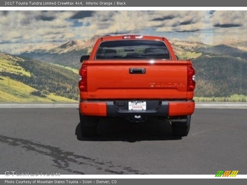Inferno Orange / Black 2017 Toyota Tundra Limited CrewMax 4x4