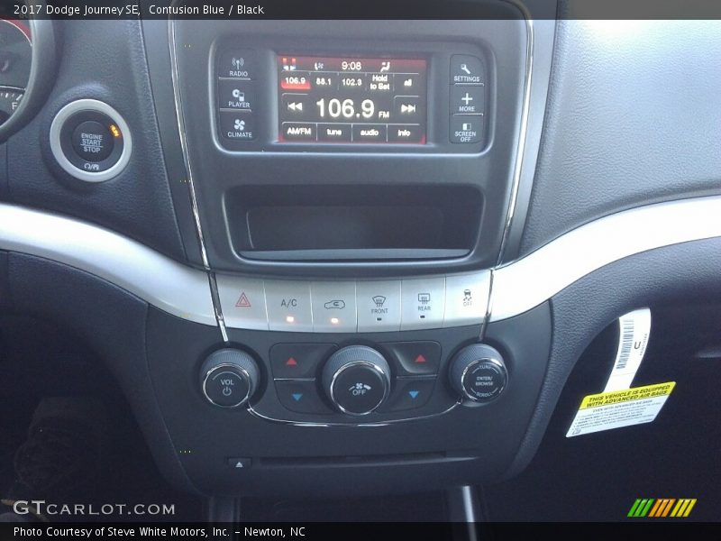 Contusion Blue / Black 2017 Dodge Journey SE