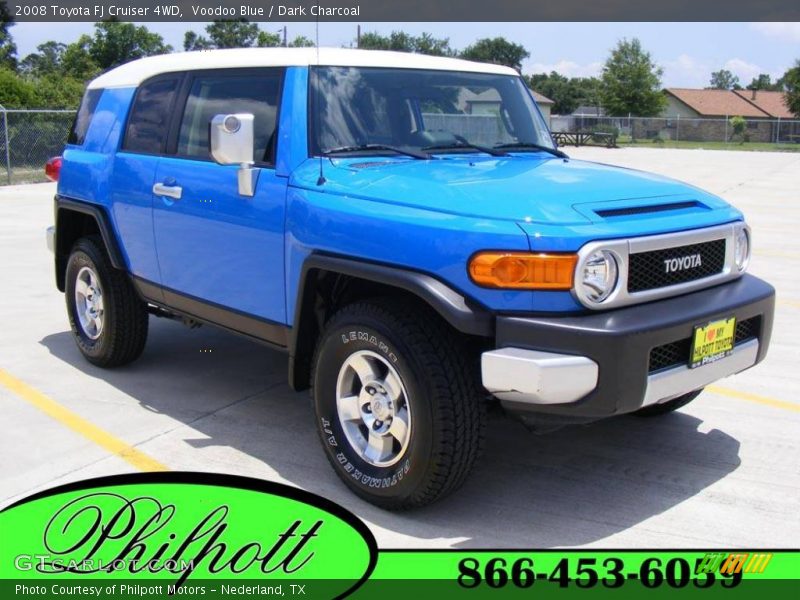 Voodoo Blue / Dark Charcoal 2008 Toyota FJ Cruiser 4WD