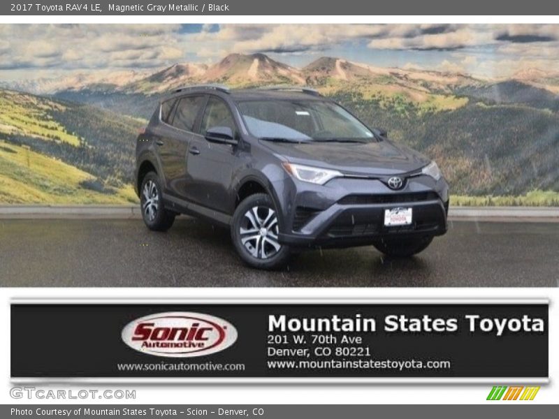 Magnetic Gray Metallic / Black 2017 Toyota RAV4 LE