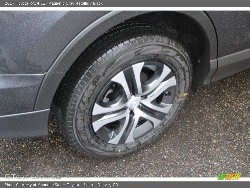Magnetic Gray Metallic / Black 2017 Toyota RAV4 LE