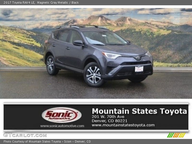 Magnetic Gray Metallic / Black 2017 Toyota RAV4 LE