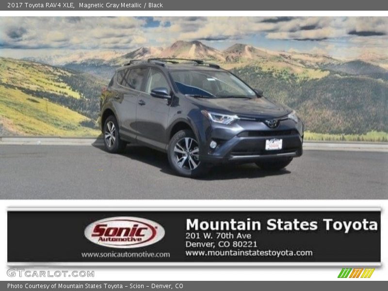 Magnetic Gray Metallic / Black 2017 Toyota RAV4 XLE